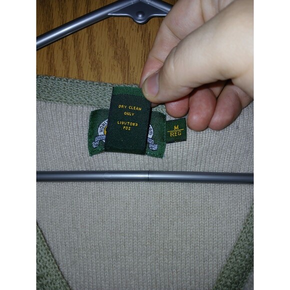 Cabela's Zip Up Vest 100% Wool Beige Floral Embroidery Women Size Medium Vintage - Picture 4 of 16